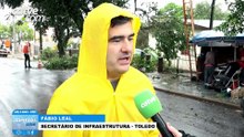 Chuva intensa causa transtornos para moradores de Toledo