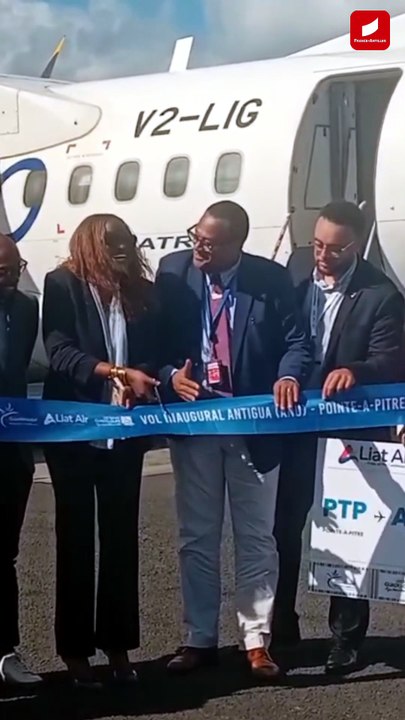 [GUADELOUPE] Liat Air célèbre son vol inaugural entre Antigua et la Guadeloupe