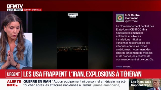 Moyen-Orient: le Centcom affirme que les forces américaines ont riposté après des attaques iraniennes