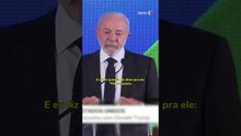 Lula diz que pediu para Trump sorrir em fotos oficiais: ‘Melhor do que de cara feia’ #shorts