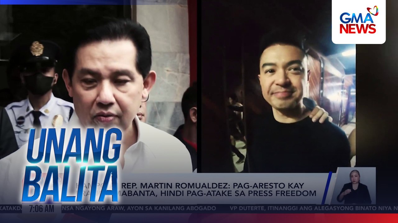 Franco Mabanta at 4 na iba pang inaresto dahil sa pangingikil umano kay Rep. Romualdez, dinala sa NBI detention facility sa Muntinlupa | Unang Balita