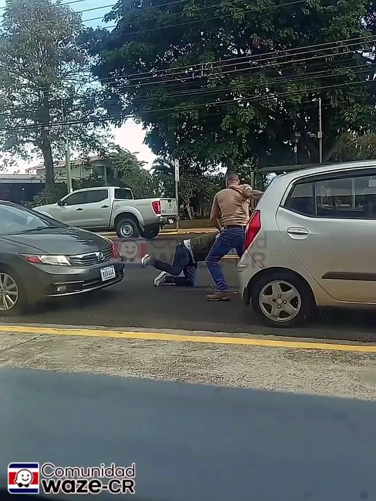 Pleito en carretera