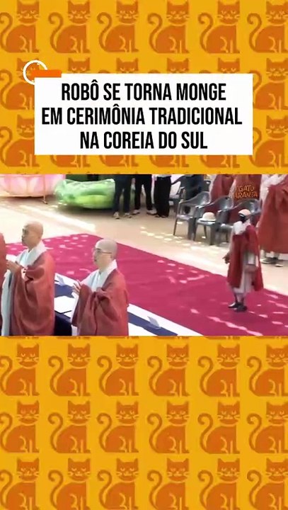 Robô se torna monge em cerimônia tradicional na Coreia do Sul