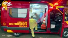Motorista faz retorno proibido na Av. Brasil, bate em moto e foge deixando placa para trás