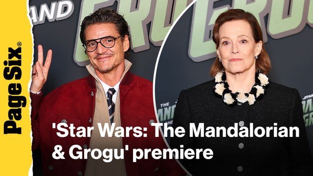 Pedro Pascal, Sigourney Weaver and more at 'Star Wars: The Mandalorian & Grogu' premiere in Paris