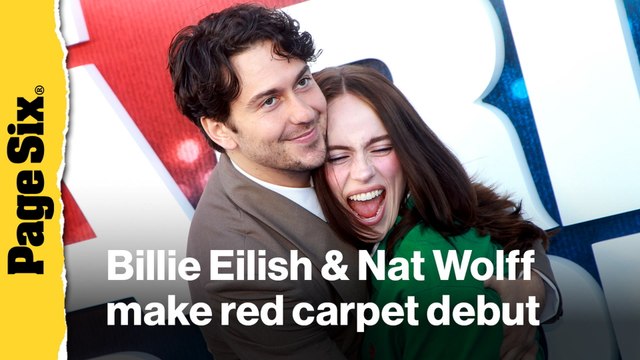 Billie Eilish and Nat Wolff make red carpet debut at her 'Hit Me Hard and Soft: The Tour' concert movie premiere