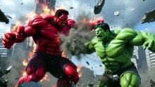 Unexpected Team-Up 💥 Red Hulk & Green Hulk Epic Fight Alliance 😱 Hulk Battle HD