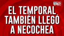 El temporal también llego a Necochea