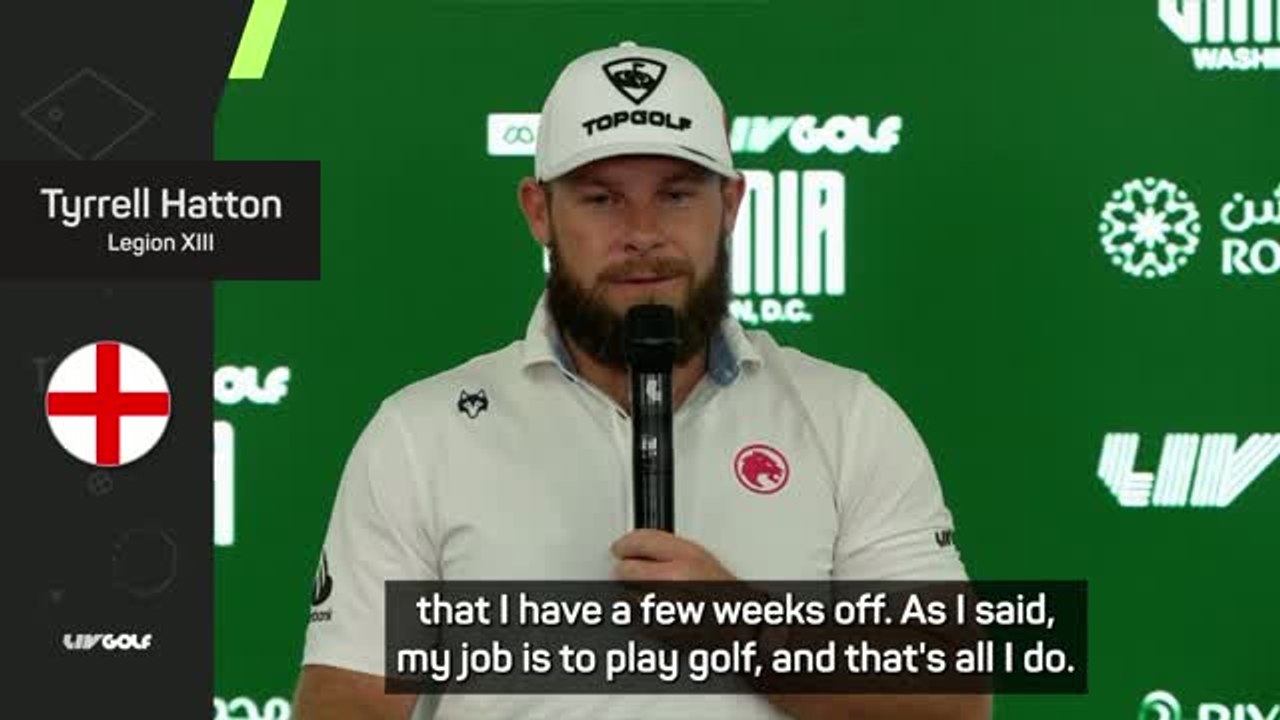 Hatton happier with no social media as LIV Golf uncertainty continues