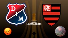 Caos en la Copa Libertadores: invasión y lanzamiento de objetos obligan a suspender el Independiente Medellín vs Flamengo