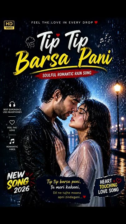 Tip Tip Barsa Pani New Version 🌧️ Sensual Rain Song | Romantic Beats 2026