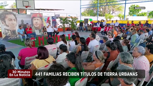 441 Familias reciben títulos de tierra urbana en el estado Barinas