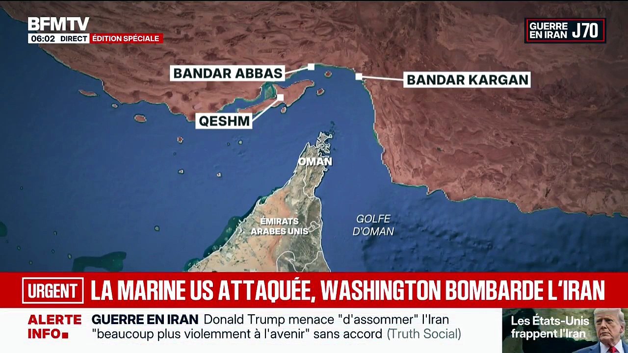 L'armée américaine cible des installations militaires iraniennes, en représailles à des attaques sur ses navires