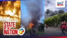 Lantsang may kargang gasolina at diesel, nasusunog | SONA