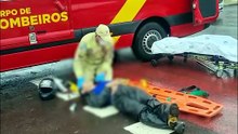 Acidente de trânsito no Maria Luiza deixa motociclista ferido