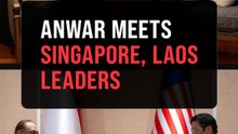 Anwar holds bilateral talks with S'pore, Laos counterparts
