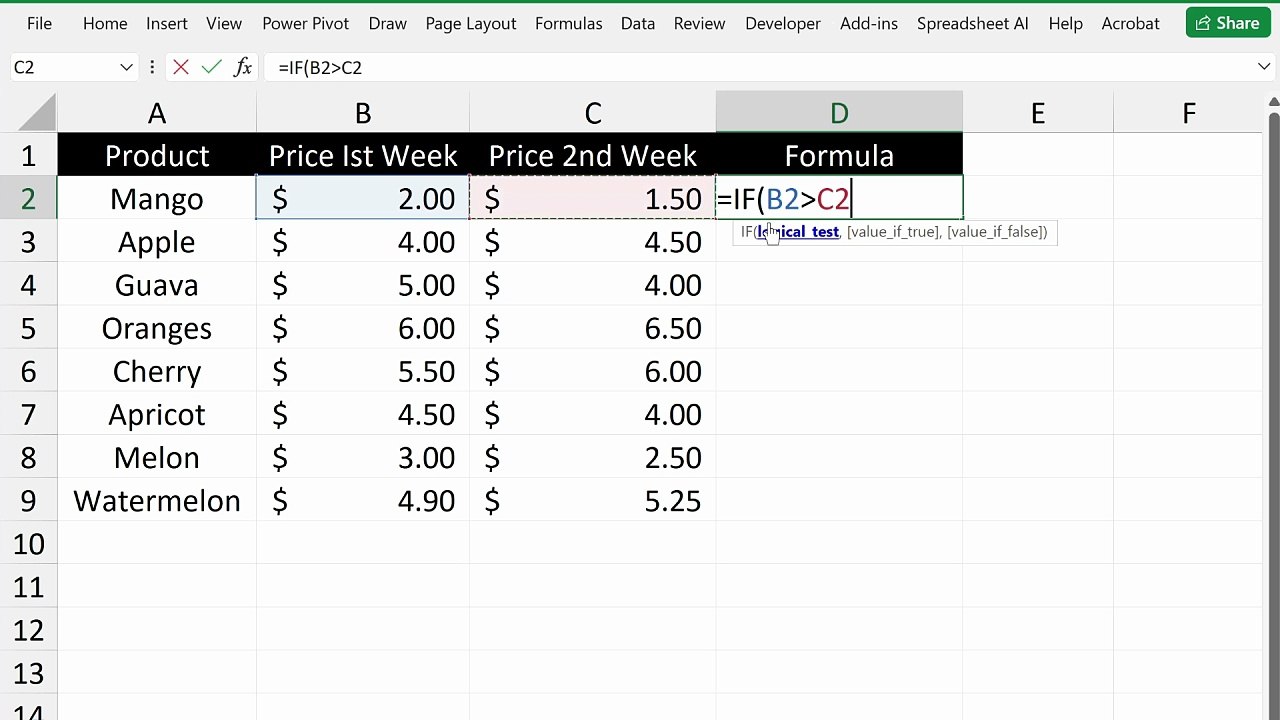 How to Use Excel Up and Down Arrow Formula