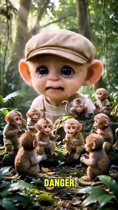 Lost Monkey Finds a Hidden Paradise in the Desert 🐵🌴 | Emotional AI Story