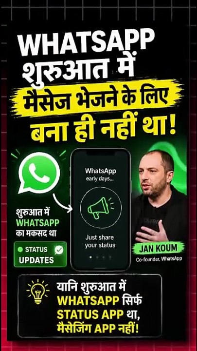 Message App से पहले WhatsApp कुछ और था !!!