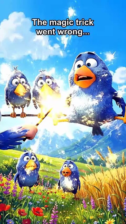 Bro learned the WRONG magic trick! 🐷 #cartoonhumor #talkingbirds