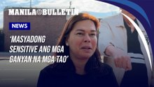 VP Sara says leaders afraid of criticism are 'too sensitive, insecure'