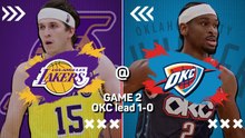 OKC take 2-0 lead despite LeBron's historic night