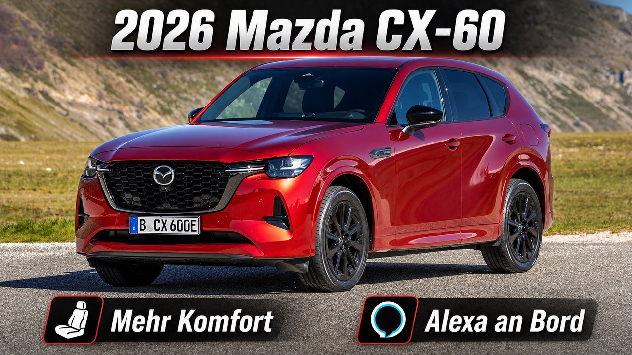 2026 Mazda CX-60 in Soul Red Crystal: Mazda schärft nach