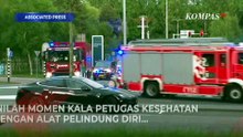 Momen Evakuasi Pasien Terinfeksi Hantavirus di Belanda, Petugas Kenakan APD