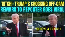 ‘SHE’S A BITCH’: Trump HUMILIATES Female Reporter OFF CAM Over Gas Prices | Trump’s HOT-MIC Moment