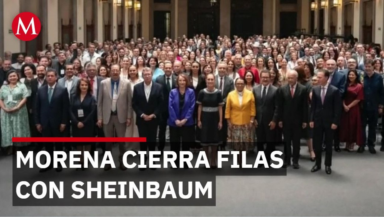 Legisladores respaldan a Claudia Sheinbaum en Palacio Nacional