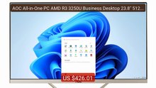 AOC All-in-One PC AMD R3 3250U Business Desktop 23.8" 512 GB SSD 16... — Top Rated 2026 | Buy Now!
