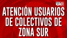 Atención usuarios en zona sur: varias líneas de colectivos circulan con cronograma reducido