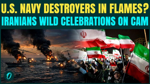 ‘HIT THEM’: Iranians CHEER As U.S Warships DESTROYED by Iran Missiles| Iranians Celebrate on Streets