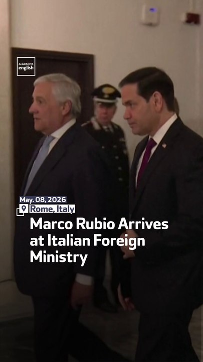 Marco Rubio Arrives at Italian Foreign Ministry