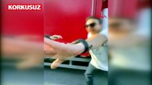 Beşiktaş'ta trafikte tartıştığı aracın önünü kesen polis havaya ateş açtı