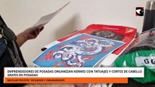 Emprendedores de Posadas organizan kermes con tatuajes y cortes de cabello gratis en Posadas