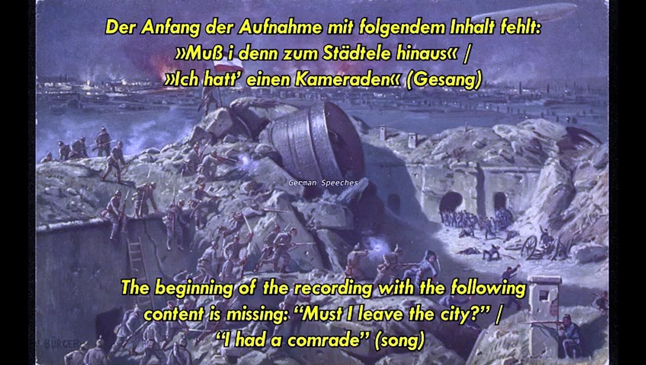 Audio Image – The storming of Liège on August 7, 1914 [English subtitles]