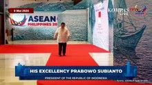 Detik-Detik Presiden Prabowo Hadiri Gala Dinner KTT ke-48 ASEAN, Berbusana Putih Turun dari Maung