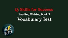 Q:SkillsFor Success: Vocabulary in Context Quiz