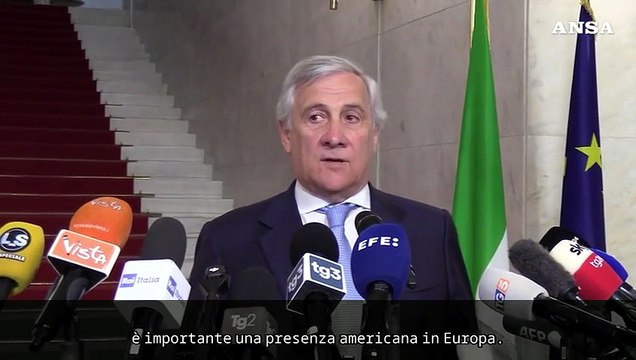 Tajani: Anche gli Usa hanno bisogno di Italia e Europa