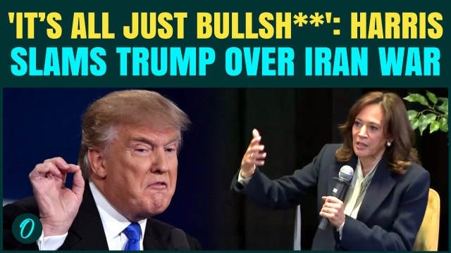 ‘Trump’s BULLSH** Iran War’: Kamala Harris ABUSES Trump On Stage, BLASTS War With Iran