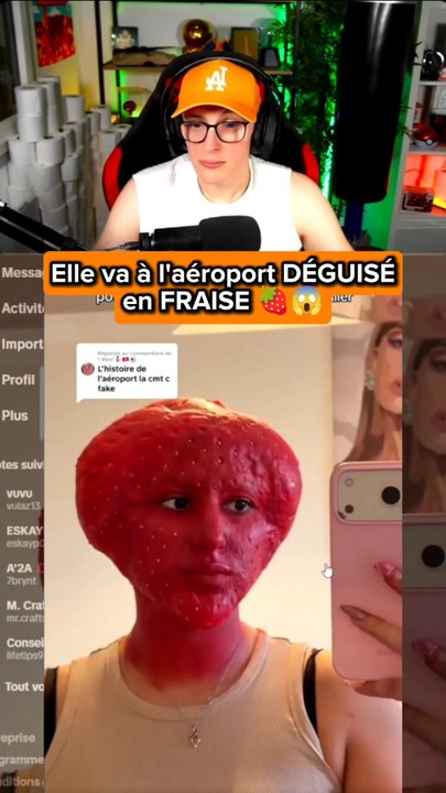 Elle va à l'aéroport déguisé en fraise 😱