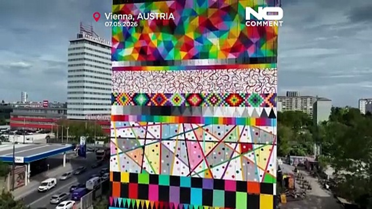 Wien enthüllt riesiges Eurovision-Wandbild