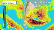 Alerta máxima en las costas de Chubut, Río Negro y Buenos Aires entre hoy y mañana: ráfagas huracanadas y gran marejada