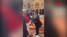 Papa Leone incontra a Napoli la madre del piccolo Domenico Caliendo