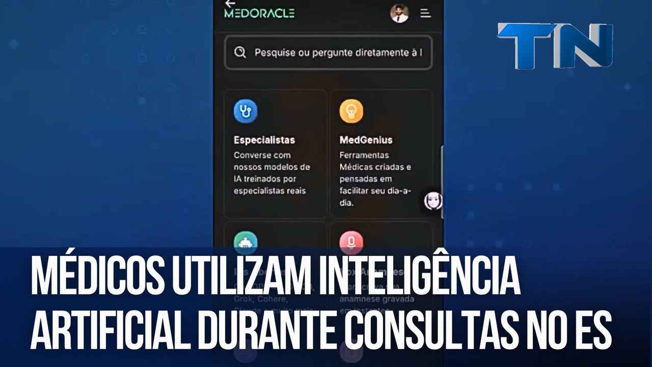 Médicos utilizam inteligência artificial durante consultas no ES