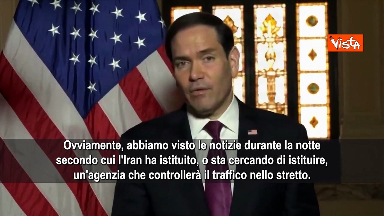 Rubio: Inaccettabile tentativo dell'Iran di controllare acque internazionali SOTT