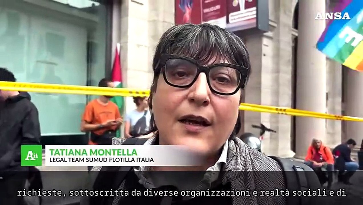 Flotilla, presidio a Roma per la liberazione degli attivisti sotto processo in Israele