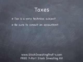 Stock Market Investing