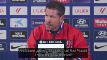Simeone shuts down question on Real Madrid's issues